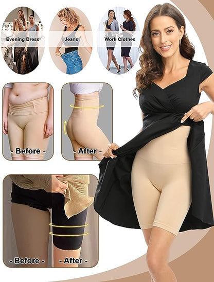 Shaper House Women Waist Shapewear with Anti Rolling Strip Tummy Control Tucker Waist Slimming Panties Shapewear Underwear Waist Shapewear