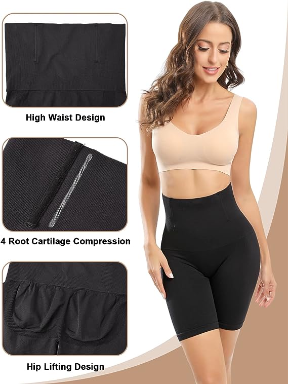 Shaper House Women Waist Shapewear with Anti Rolling Strip Tummy Control Tucker Shapewear Pack Of 2