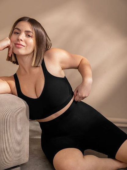 Shaper House Women Waist Shapewear with Anti Rolling Strip Tummy Control Tucker Waist Slimming Panties Shapewear Underwear Waist Shapewear