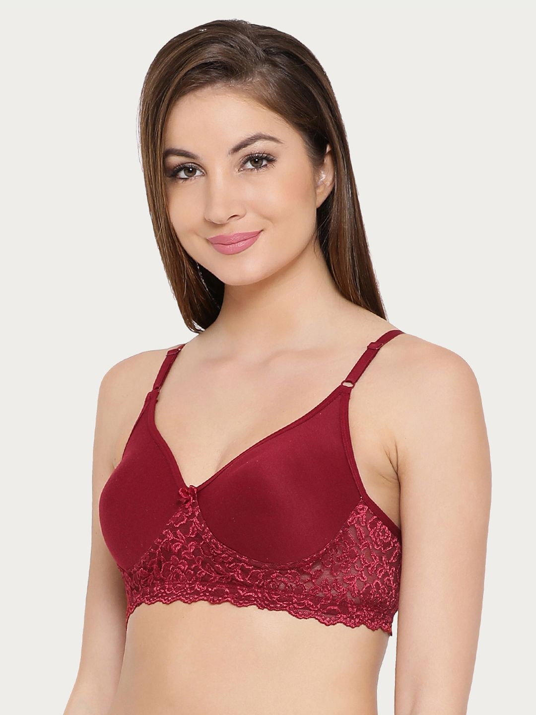 Shaper House Cotton Padded Rich Non-Wired Spacer Cup T-Shirt Bra