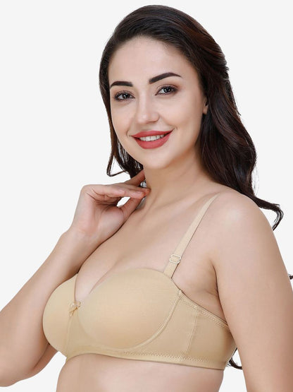 Shaper House Medium Coverage Lightly Padded Non-Wired T-shirt Bra