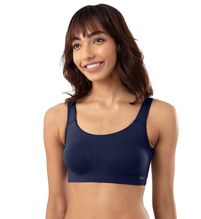 Shaper House Women's Cotton Blend Slip On Active Bra