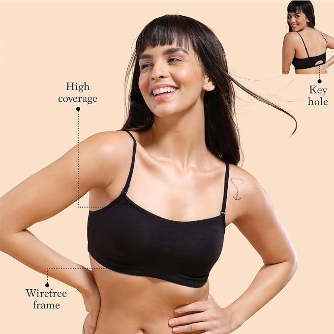 Shaper House Women Lightly Lycra Padded Wire Free Bra