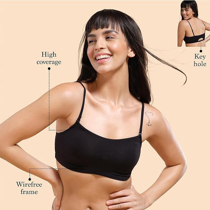Shaper House Women Lightly Lycra Padded Wire Free Bra