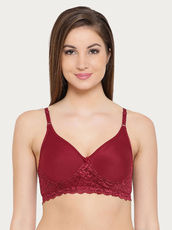 Shaper House Cotton Padded Rich Non-Wired Spacer Cup T-Shirt Bra