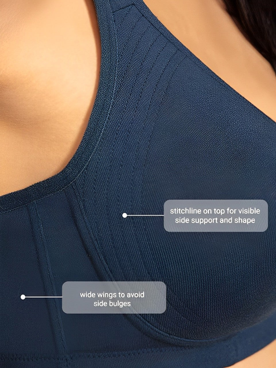 Shaper House Women's Cotton Full-Coverage Bra