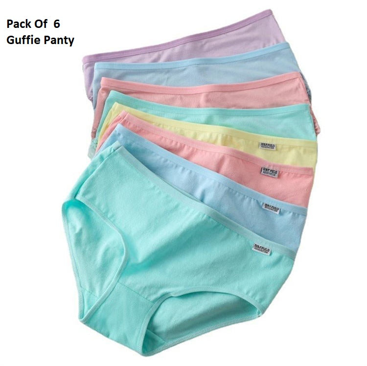 Shaper House Women Cotton Blend Fit Trendy Hipster Panties Comfy Women Briefs Pack Of 5