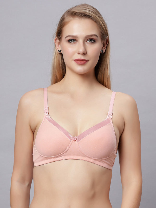Shaper House Susie Beauty Satin Neck Cotton Padded Everyday Bra