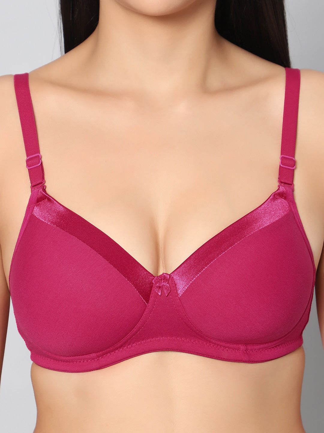 Shaper House Susie Beauty Satin Neck Cotton Padded Everyday Bra