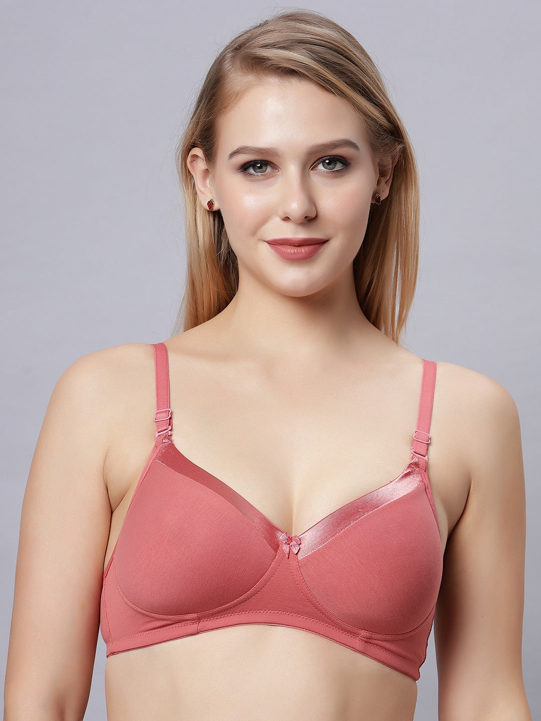Shaper House Susie Beauty Satin Neck Cotton Padded Everyday Bra