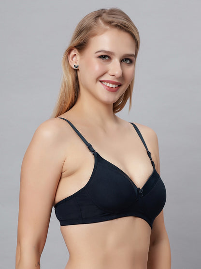 Shaper House Susie Beauty Satin Neck Cotton Padded Everyday Bra