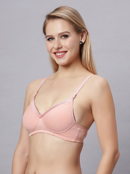 Shaper House Susie Beauty Satin Neck Cotton Padded Everyday Bra