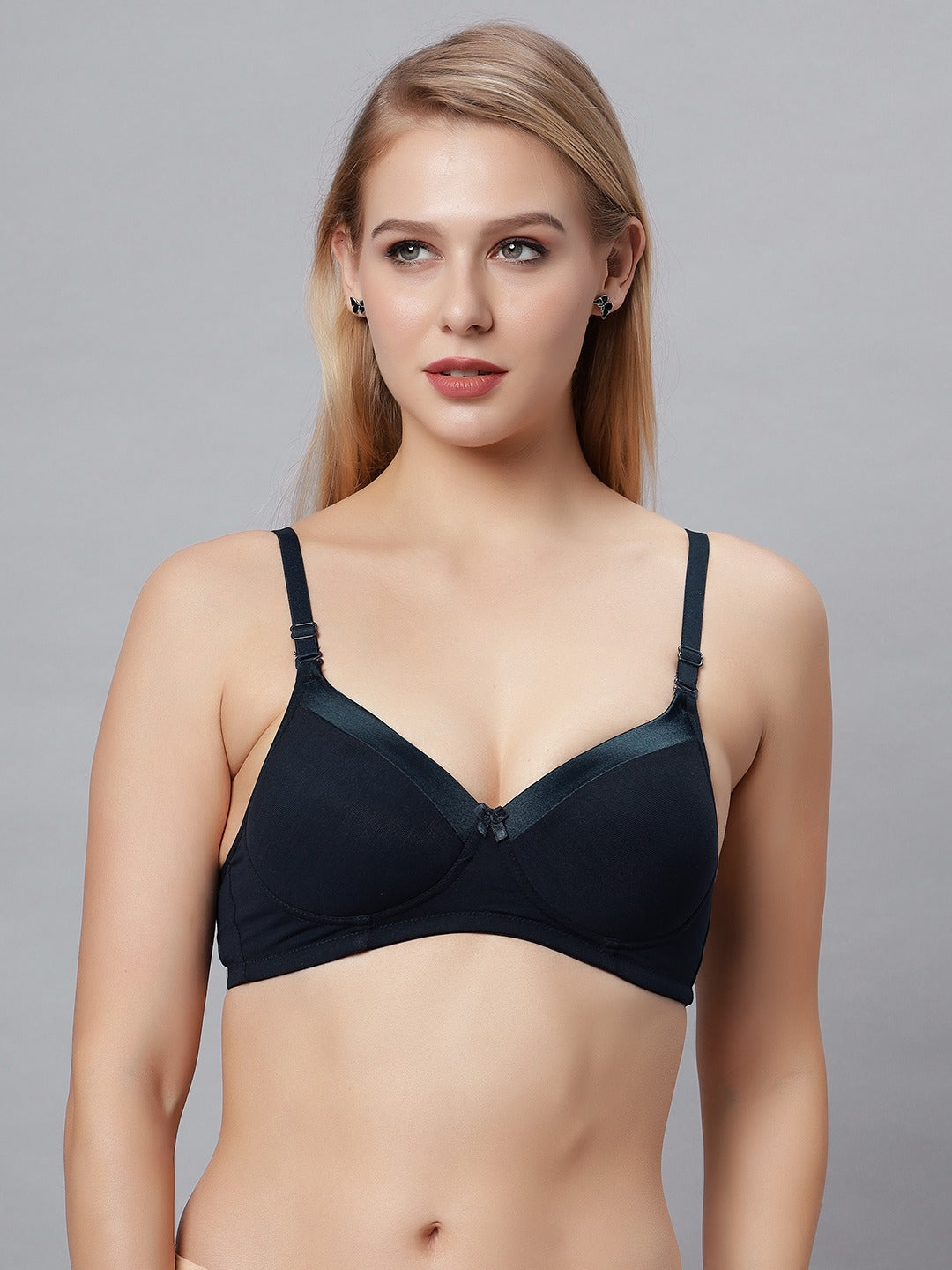 Shaper House Susie Beauty Satin Neck Cotton Padded Everyday Bra