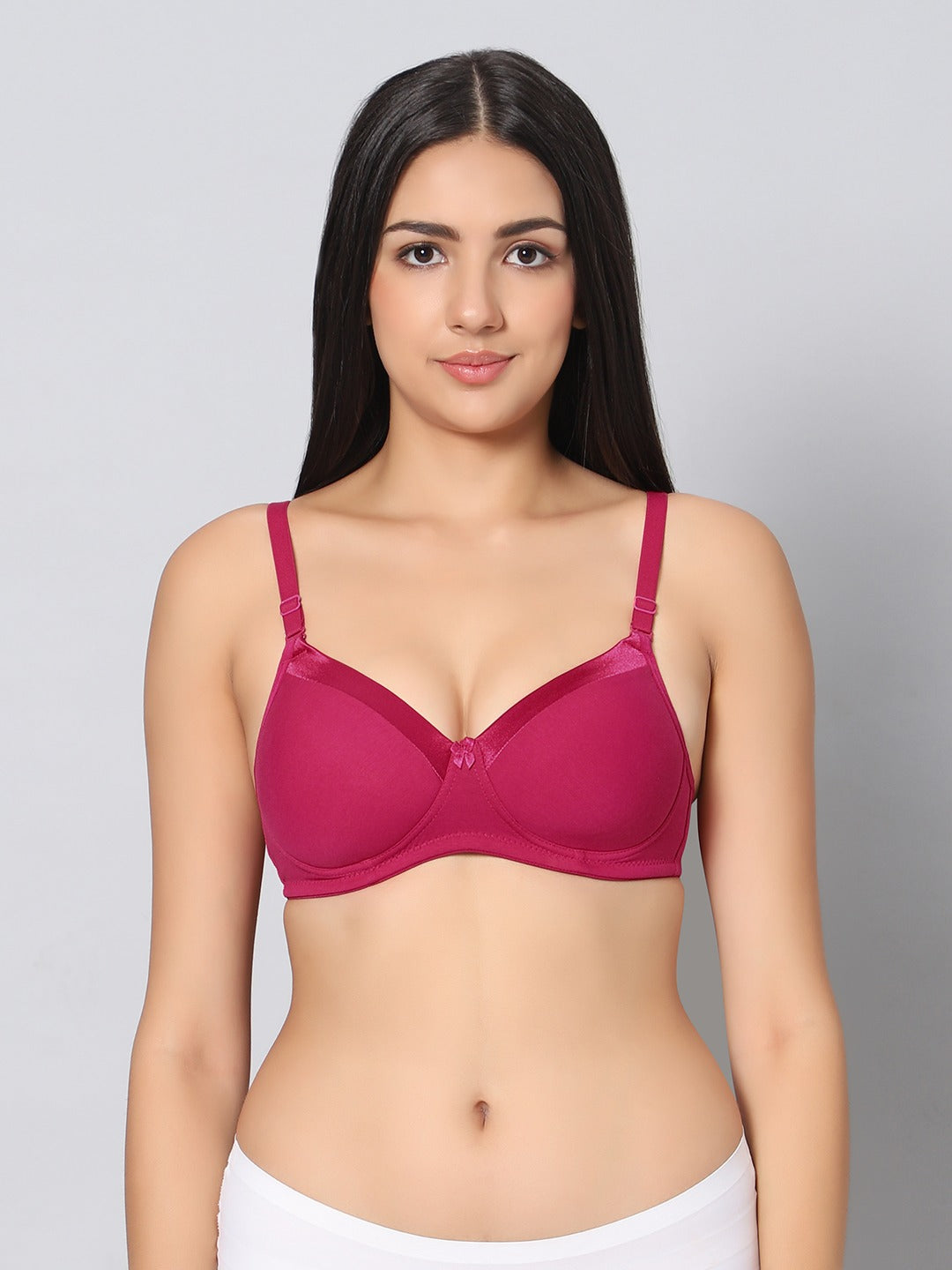 Shaper House Susie Beauty Satin Neck Cotton Padded Everyday Bra