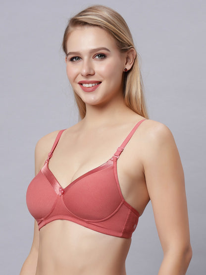 Shaper House Susie Beauty Satin Neck Cotton Padded Everyday Bra