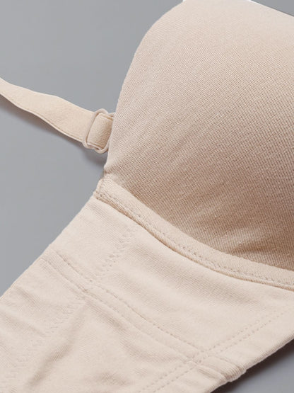Pack Of 2 Cotton Strapless Multiway Padded Wired High Coverage Bra